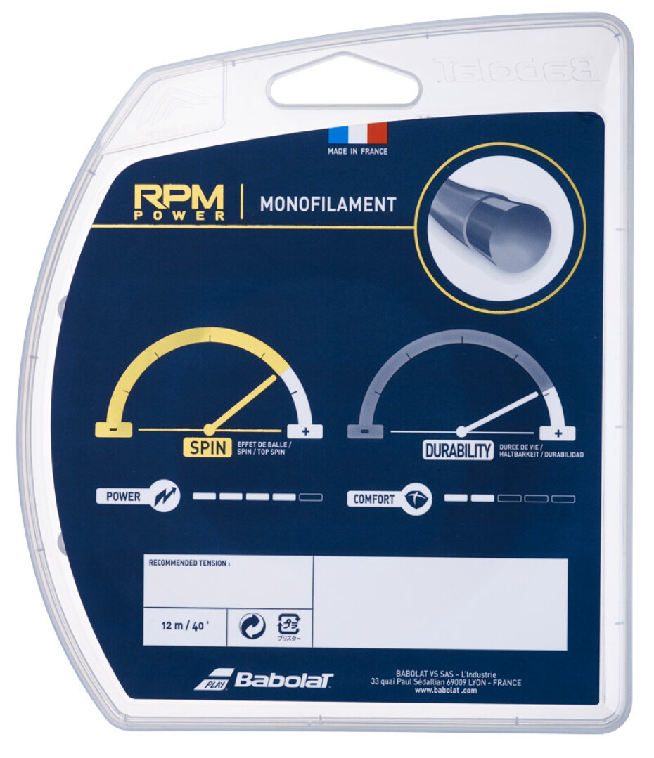Tenisový výplet Babolat  RPM Power (12m)  1,30 mm - main (4)