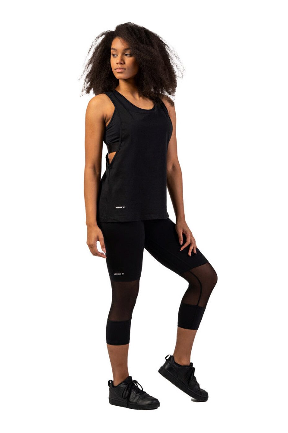 Dámské legíny Nebbia  High-Waist ¾ Length Sporty Leggings 406 black XS - main (3)