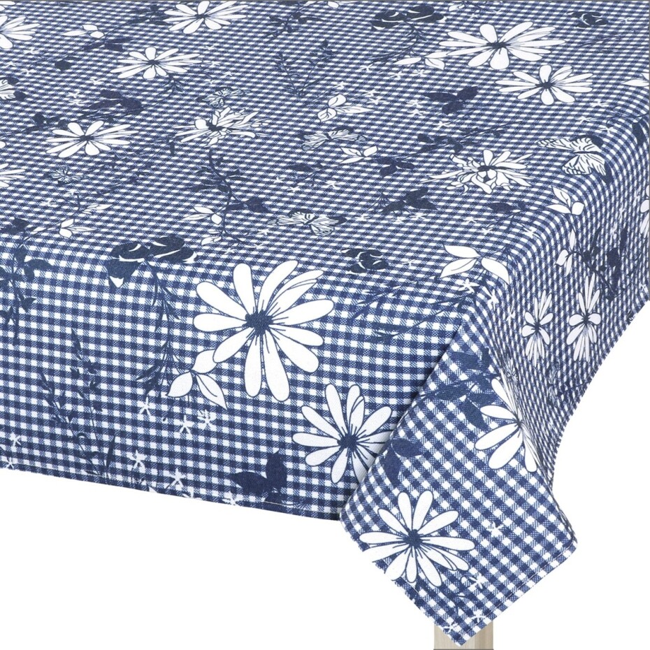 Bellatex Ubrus DITA Modrá kostička, 100 x 100 cm - main (0)