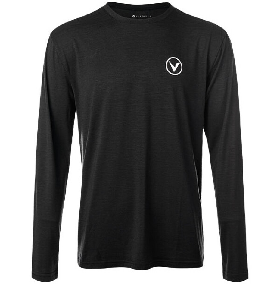 Pánské tričko Virtus  Joker Melange LS Tee Black S - main (5)