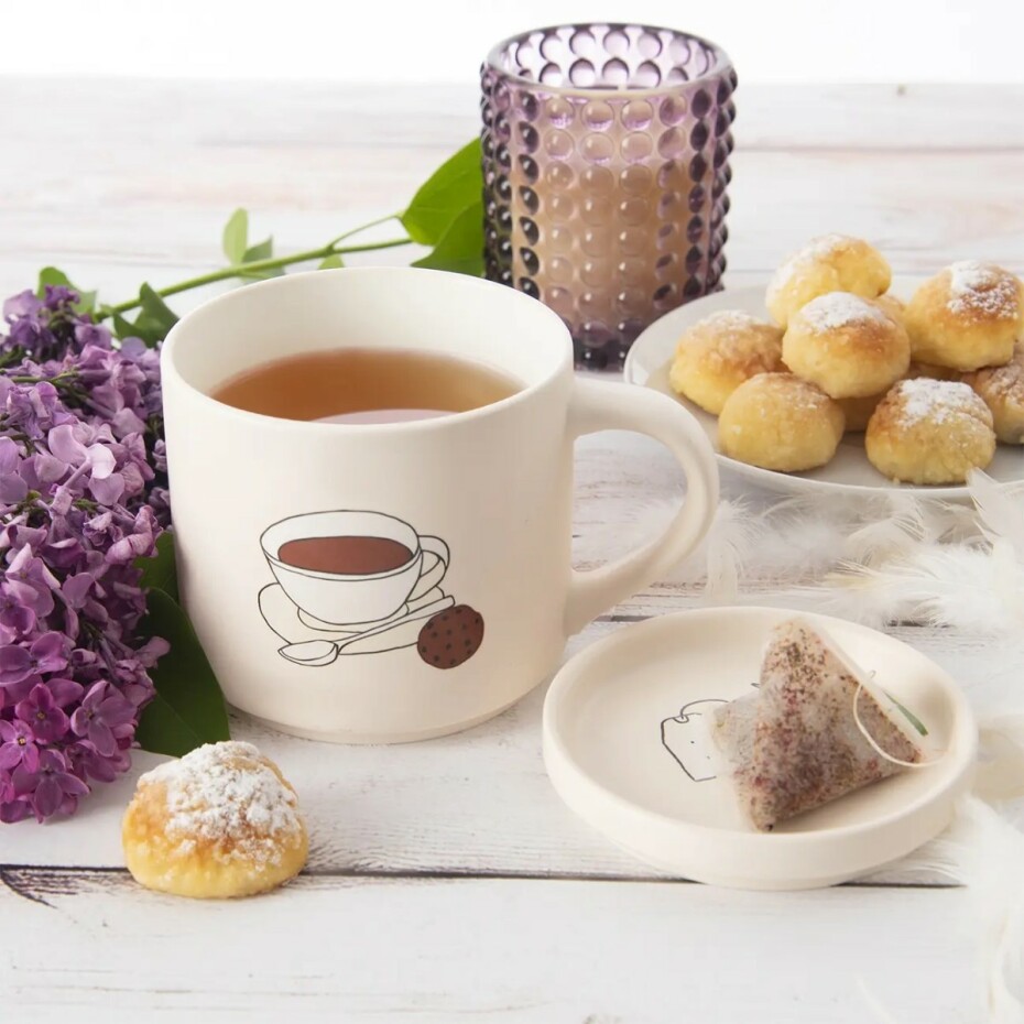 Orion Porcelánový hrnek s víčkem Čaj, 0,45 l - main (1)