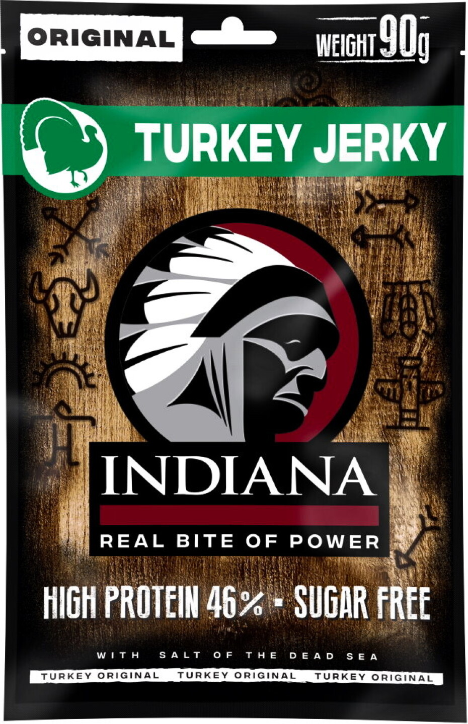Indiana Pork Jerky Original 90 g - main (1)