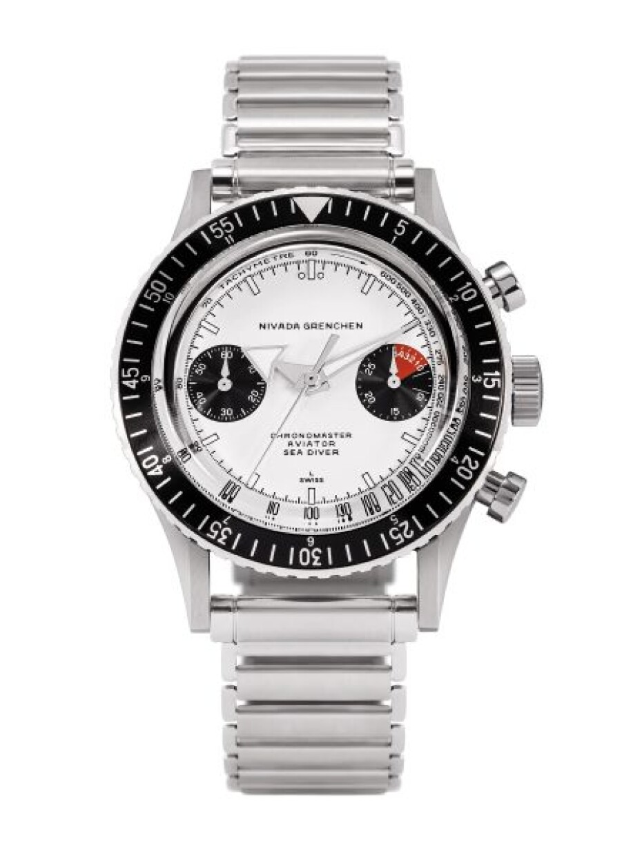 Nivada Grenchen Chronomaster White Panda Inter. Bezel - Manual - Forstner Beads of Rice - main (6)