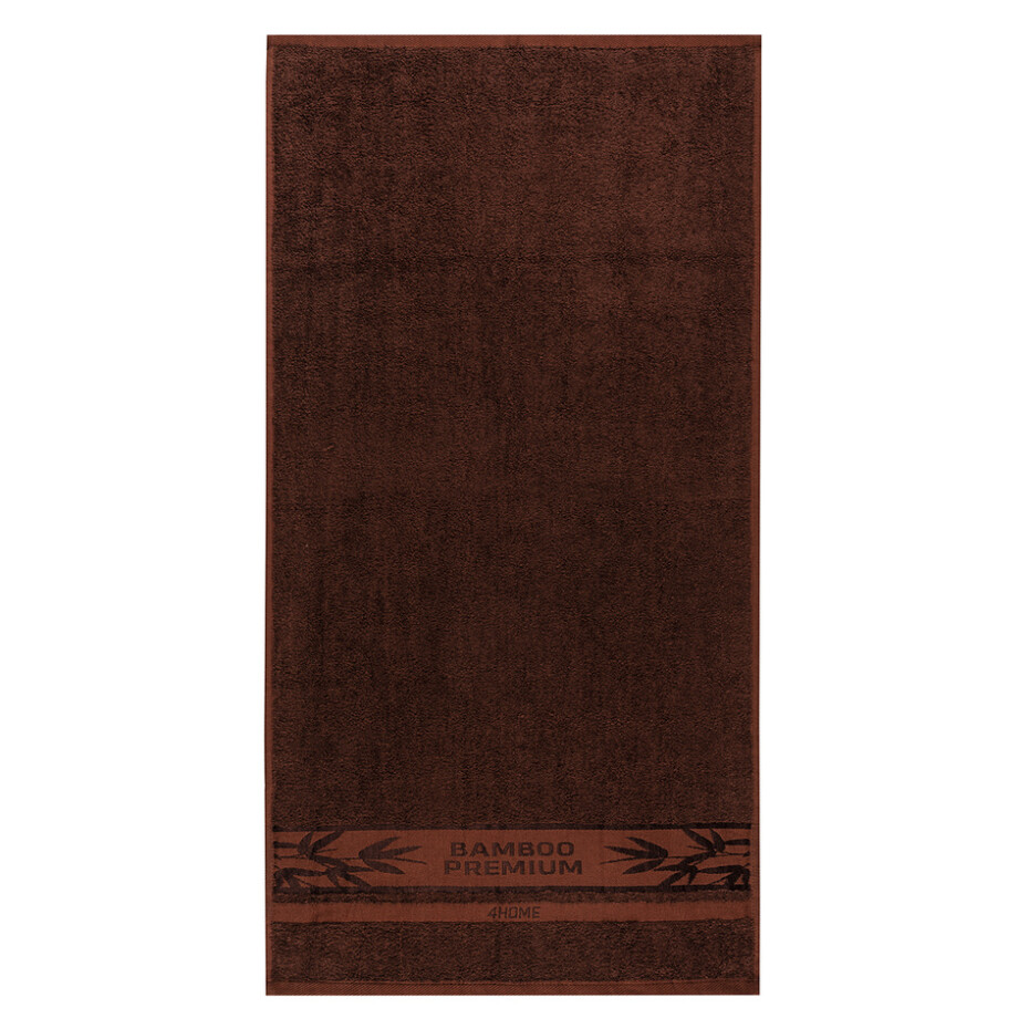 4Home Ručník Bamboo Premium tmavě hnědá, 30 x 50 cm, sada 2 ks - main (1)