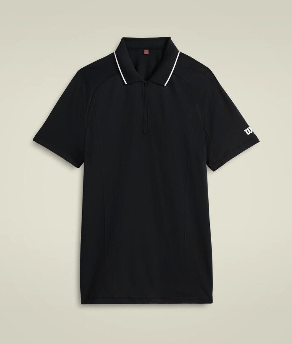 Pánské tričko Wilson  M Team Seamless Polo 2.0 Black M - main (1)