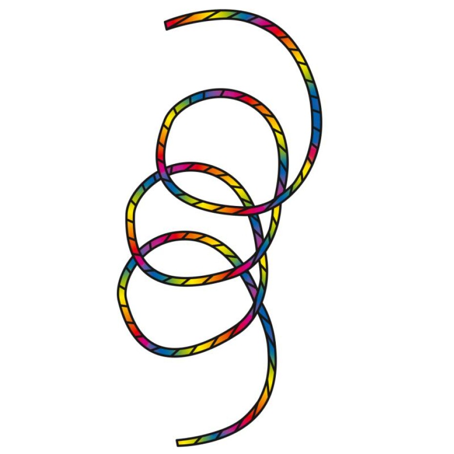 Invento Tube Tail Rainbow Spiral 24m - main (0)