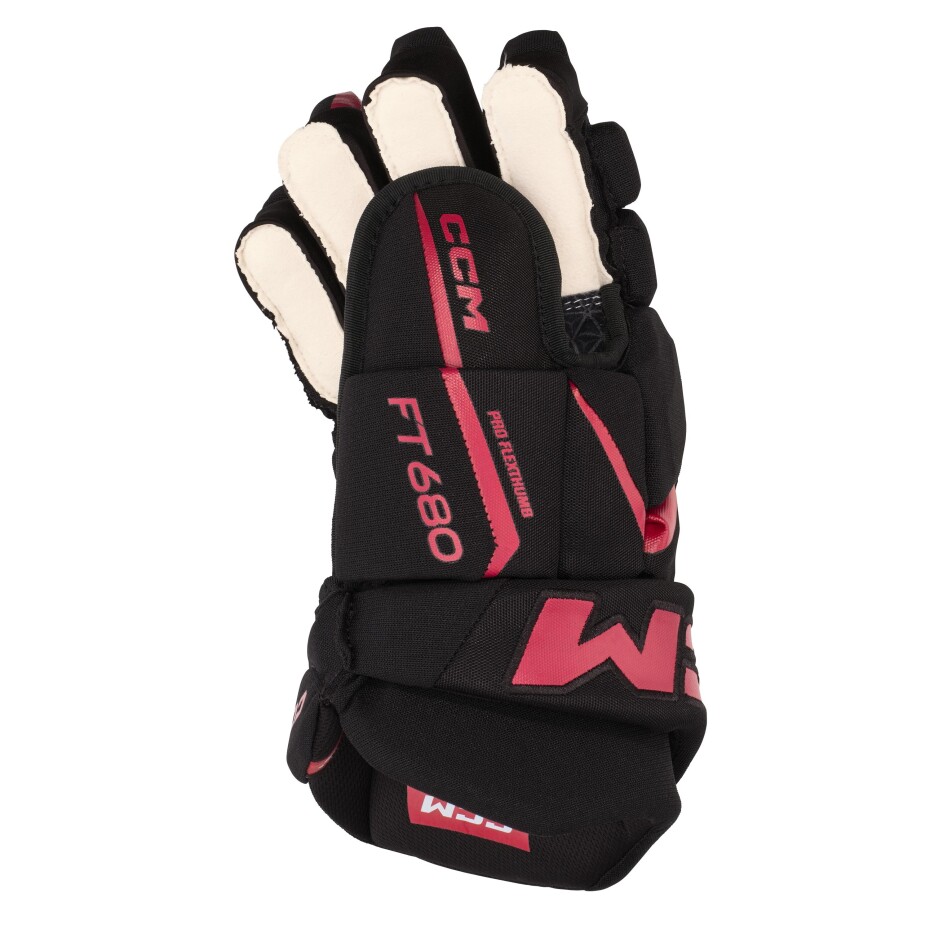 Hokejové rukavice CCM JetSpeed FT680 Black/Red Senior 15 palců - main (2)
