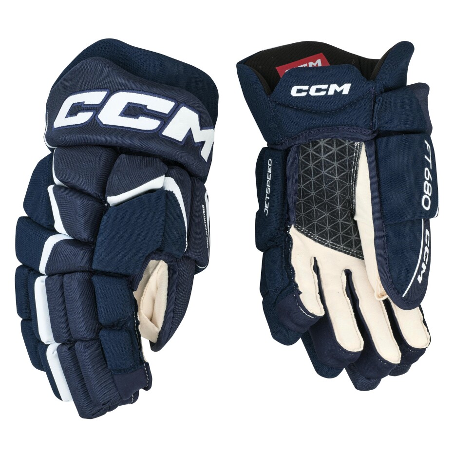 Hokejové rukavice CCM JetSpeed FT680 Navy/White Senior 14 palců - main (0)