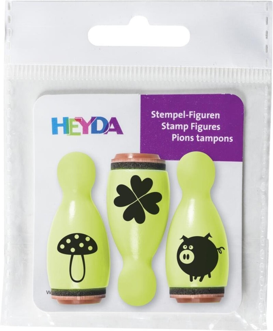 HEYDA Dřevěná razítka kuželky - štěstí - main (0)