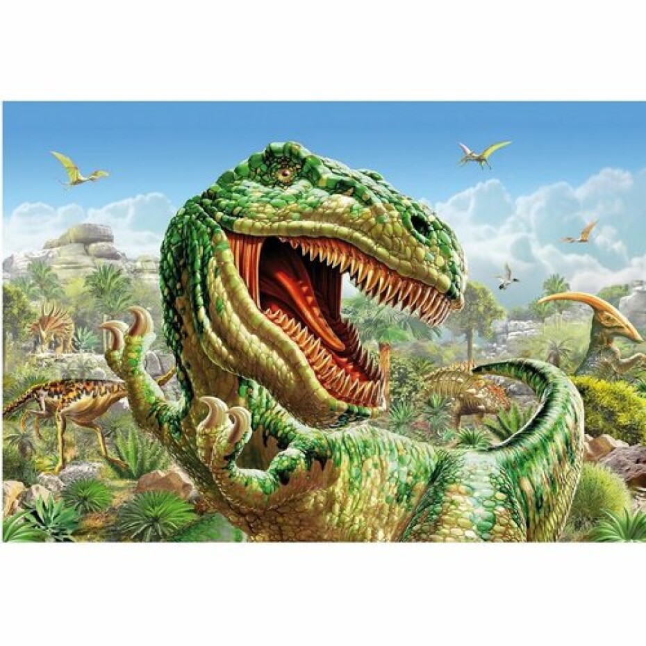 Dino Puzzle Souboj dinosaurů, 2x48 dílků - main (0)