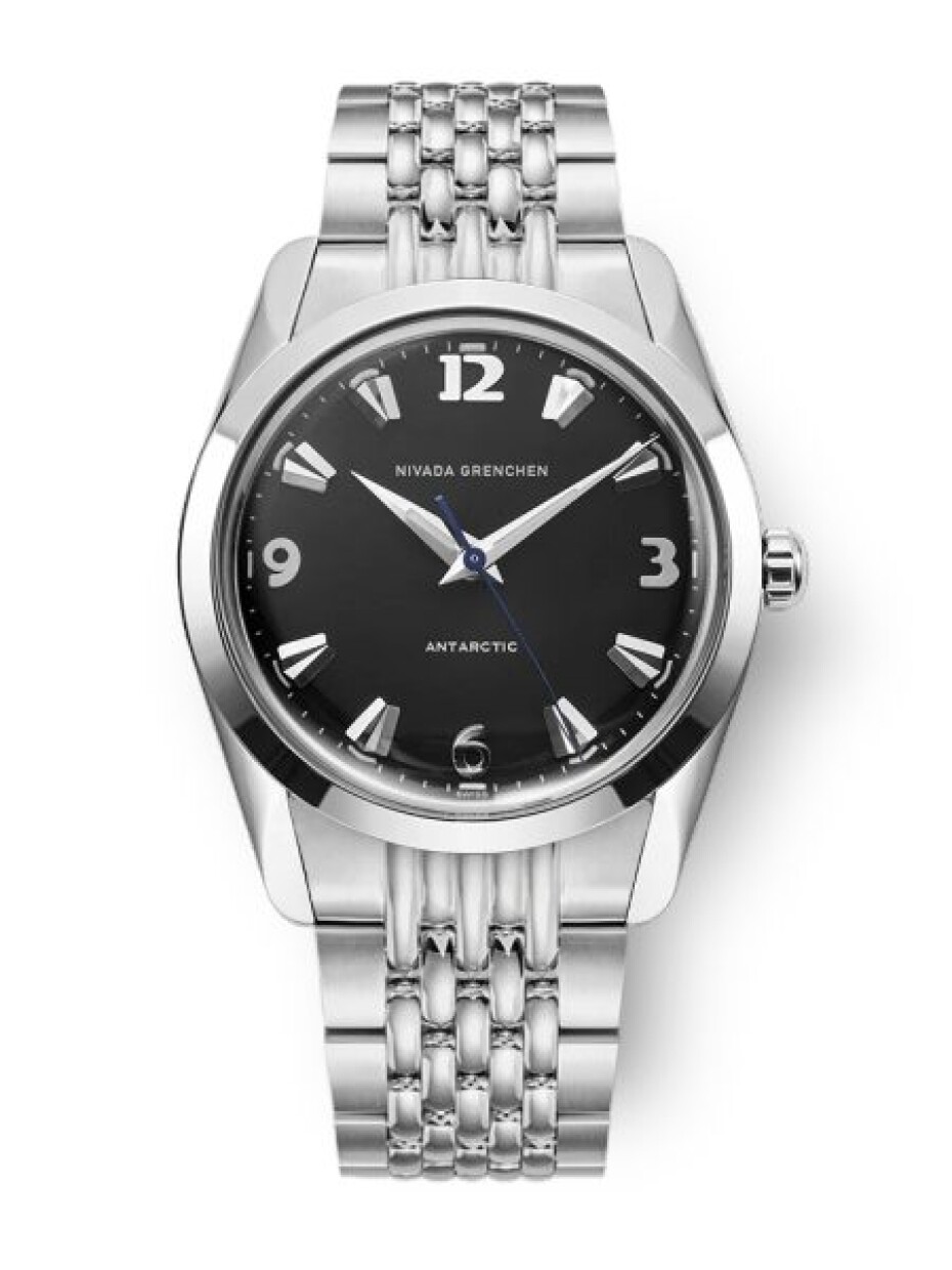 Nivada Grenchen Antarctic 35 mm - Black White Luminova - Beads of Rice - main (0)