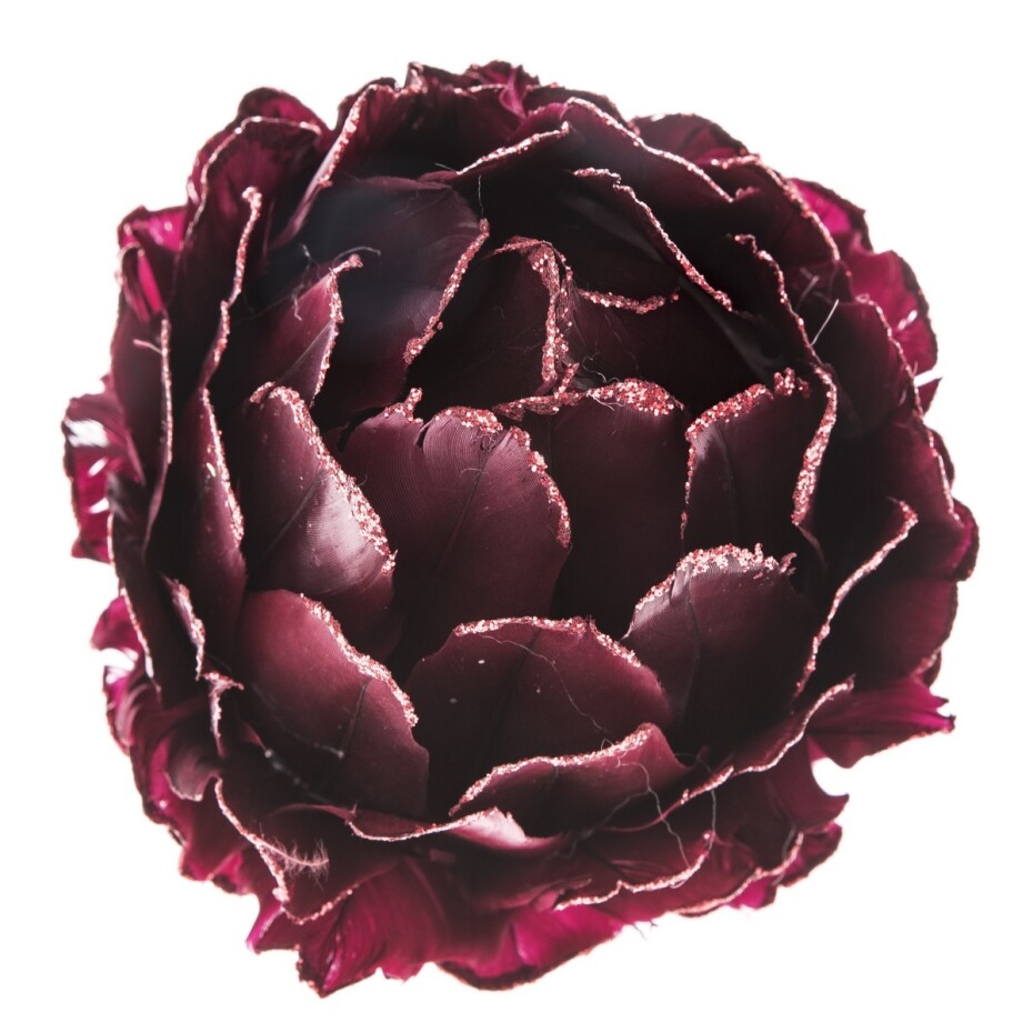 Závěsná květina bordó, 8 cm - main (0)