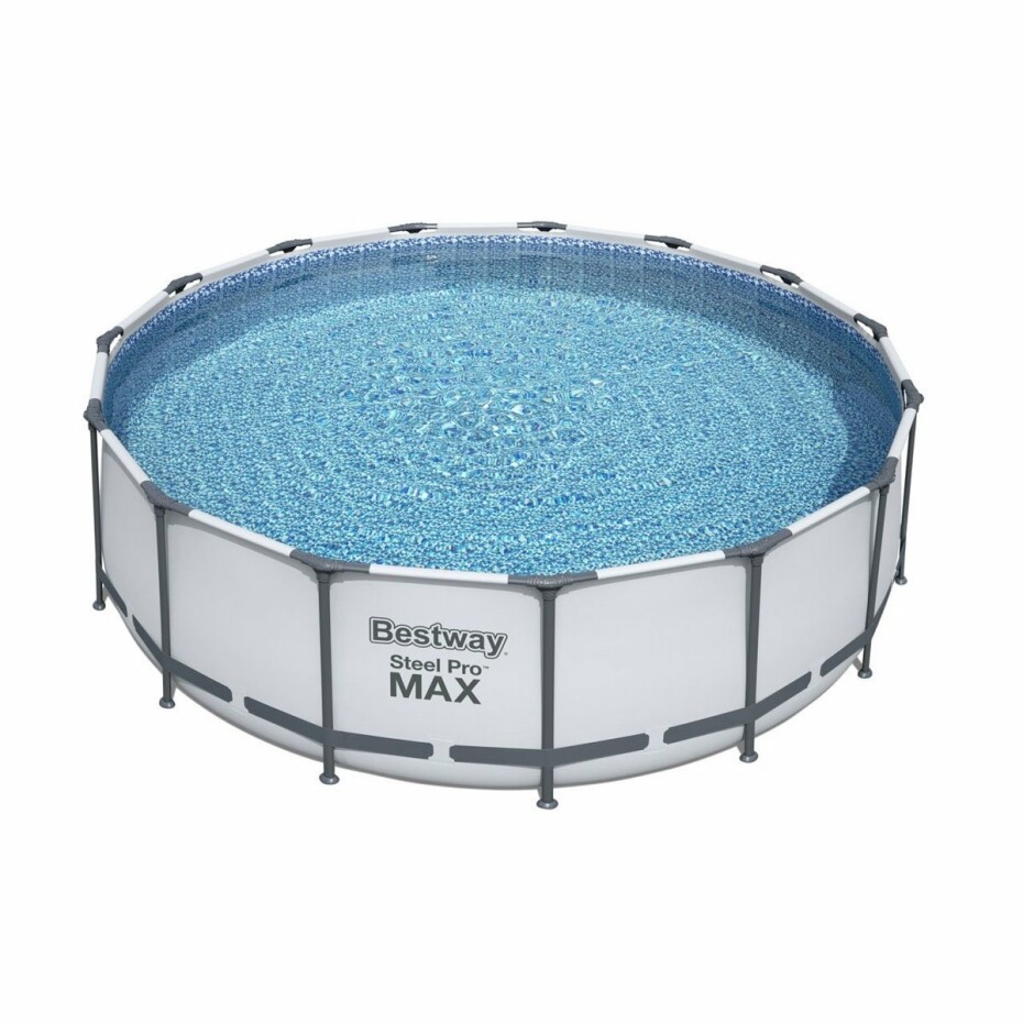 Bestway Kulatý nadzemní bazén Steel Pro MAX s kartušovou filtrací, schůdky a plachtou - main (1)