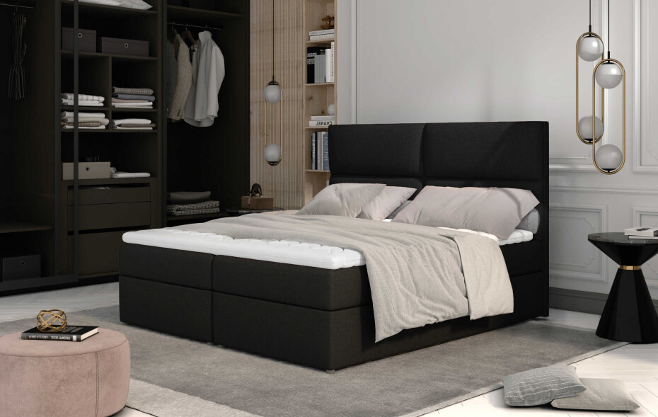 Artelta Manželská postel AMBER Boxspring | 180 x 200 cm Barevné provedení AMBER: Berlin 03 - main (13)
