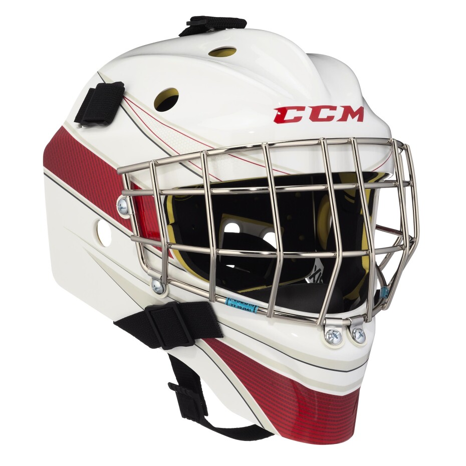 Brankářská hokejová maska CCM Axis 1.5 Žák (youth) OS (49-54 cm), bílá - main (10)