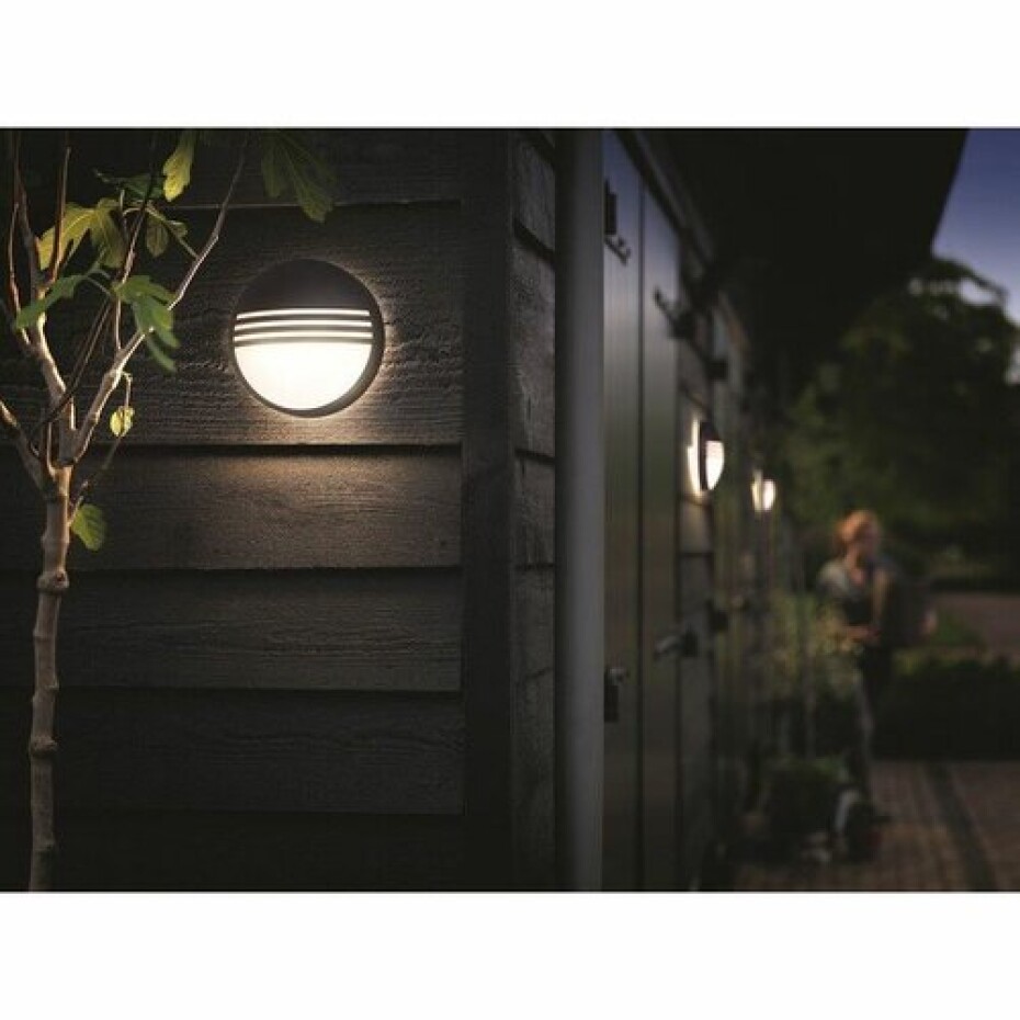 Philips 17296/30/16 Yarrow Venkovní nástěnné LED svítidlo 21 cm, černá - main (3)