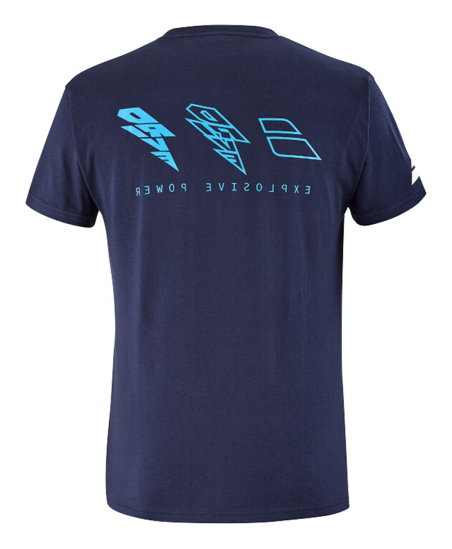Babolat Drive Cotton Tee blue - main (2)