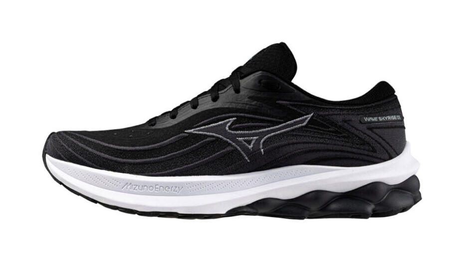 Pánská běžecká obuv Mizuno  Wave Skyrise 5 Black/White/Cayenne  UK 10 - main (1)