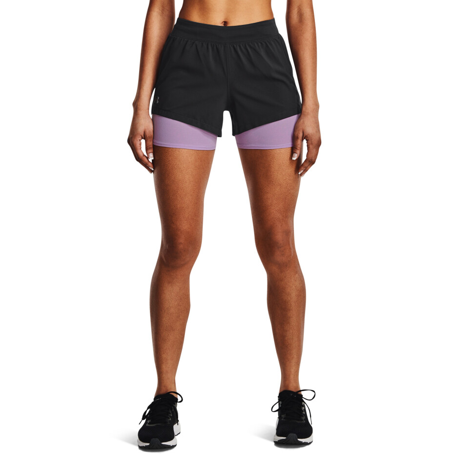 Dámské šortky Under Armour  Iso-Chill Run 2N1 Short-GRY L - main (2)