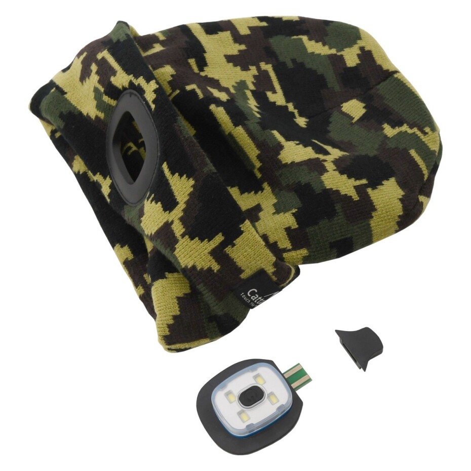 Cattara Čepice s LED svítilnou Army, zelená - main (3)