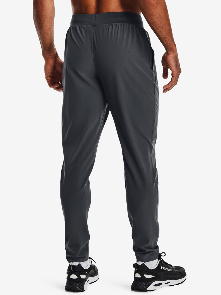 Under Armour UA Stretch Woven tepláky šedá pánské - main (6)