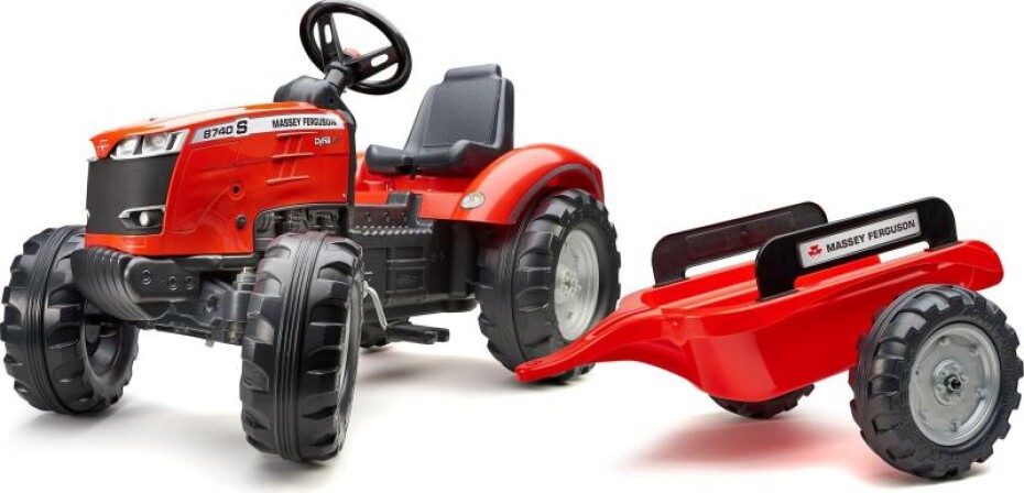 Falk Šlapací traktor 4010AB Massey Ferguson S8740 - červený - main (0)