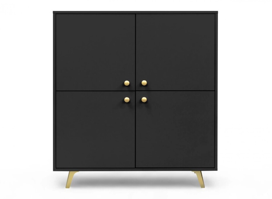 ArtStol Komoda SIENA 4D | černá - main (1)