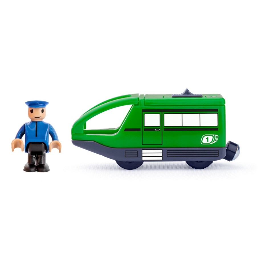 Woody Moderní elektrická mašinka k vláčkodráze, zelená - main (0)
