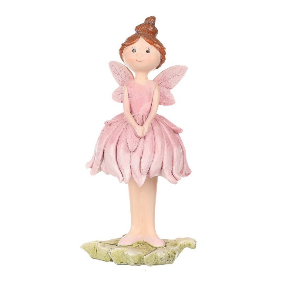 Dekorace kopretinová víla růžová, 9 x 21 x 9 cm, polyresin - main (0)
