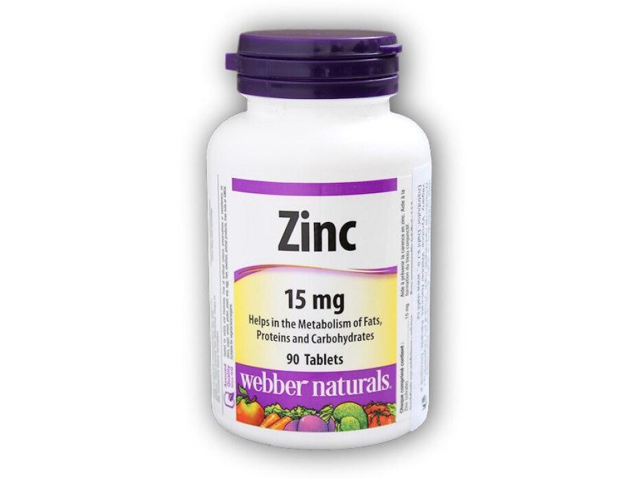 Webber Naturals Zinc 15 mg 90 tablet - main (0)