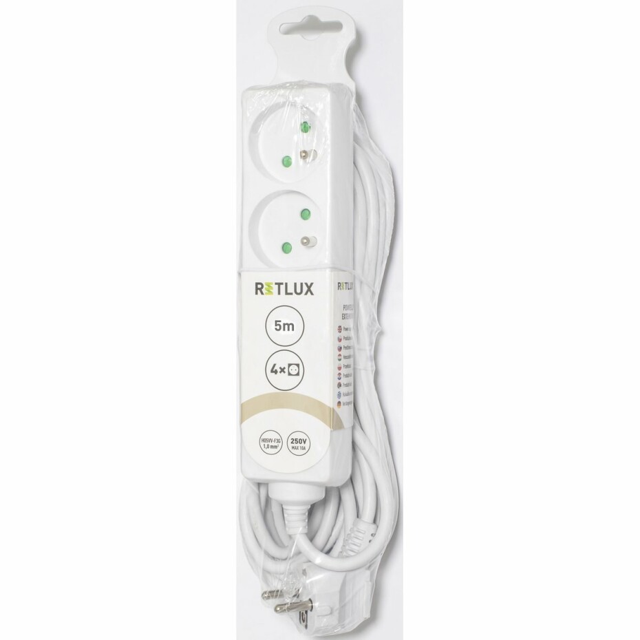 Retlux RPC 09  Prodlužovací kabel, 4 zásuvky, 5 m - main (1)