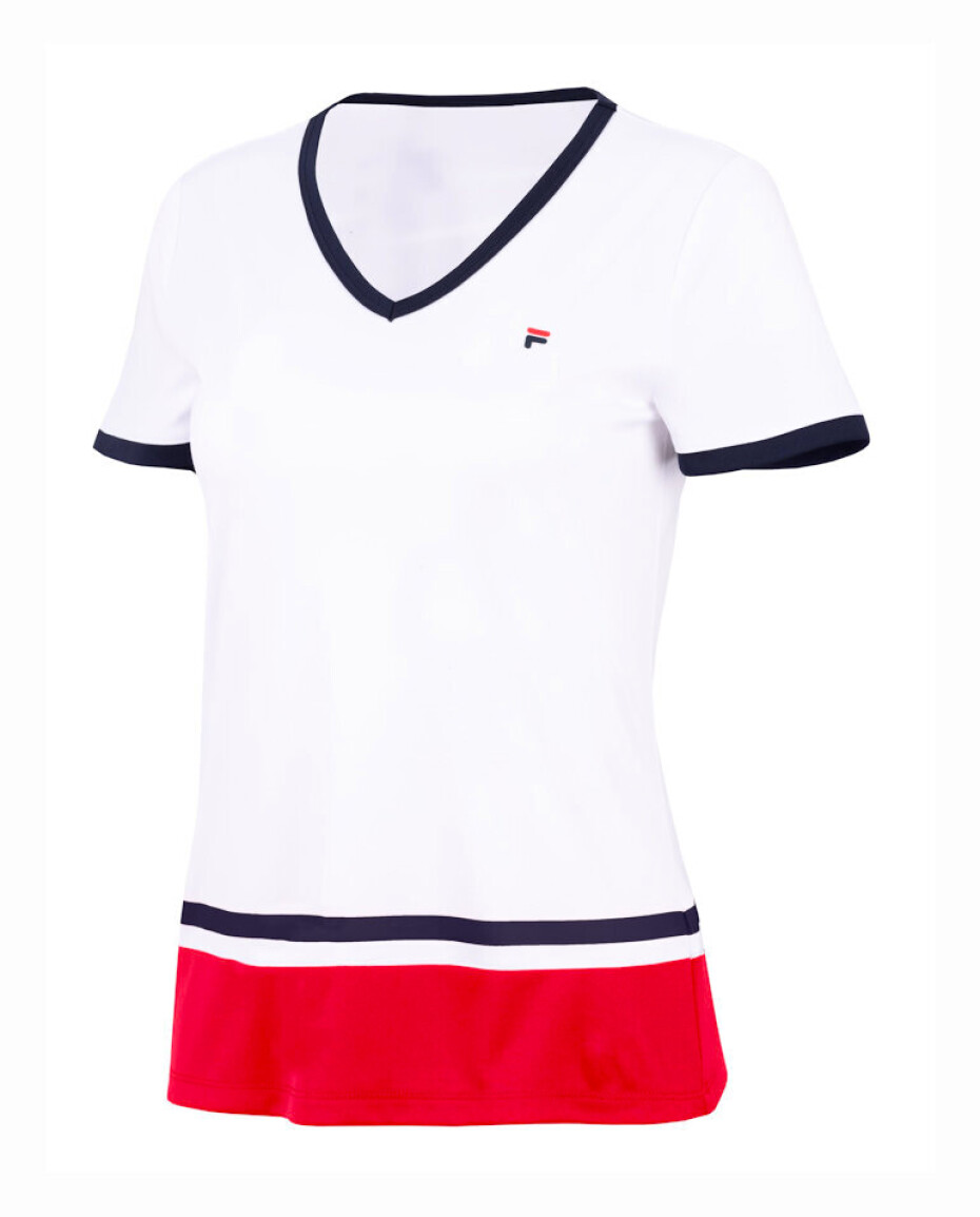 Dámské tričko Fila  T-Shirt Elisabeth White/Fila Red M - main (0)