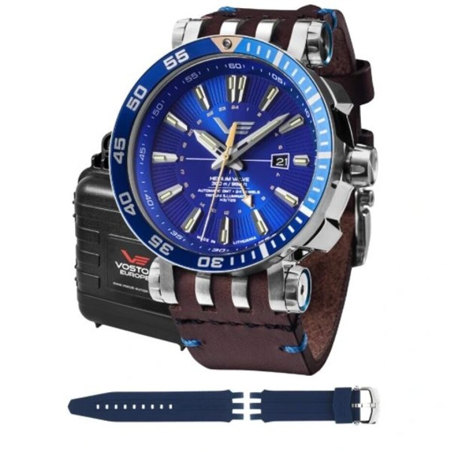 Vostok Europe Energia Rocket Automatic GMT NH34-575A716 - Bílý silikonový řemínek - main (7)