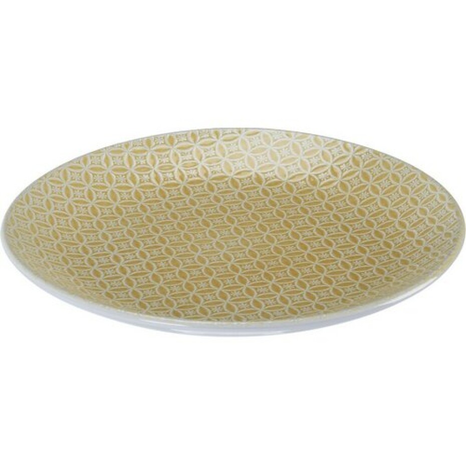 Keramický mělký talíř Sea, 27 cm, žlutá - main (0)