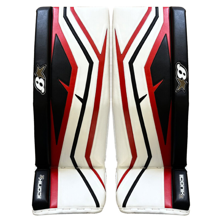 Brankářské betony BRIAN'S Iconik X White/Black/Red Intermediate 30 + 1 palec - main (1)
