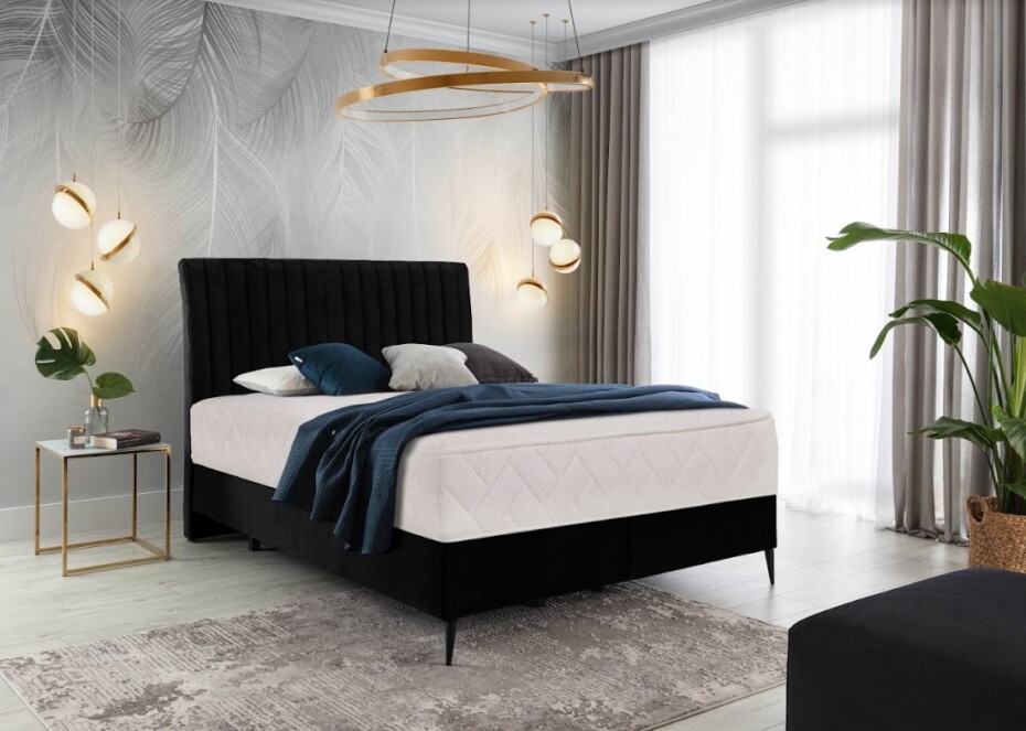 Artelta Manželská postel BLANCA Boxspring | 160 x 200 cm Barva: Lukso 24 - main (2)