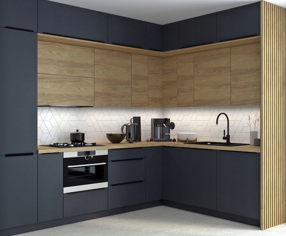 ArtExt Kuchyňská skříňka horní BONN | W4B 90 Aventos HK Barva korpusu: Dub artisan - main (9)