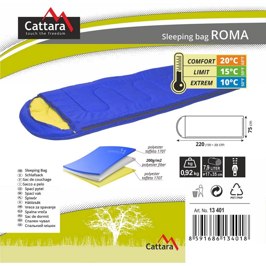 Cattara 13401 Spací pytel dekový Roma - main (3)