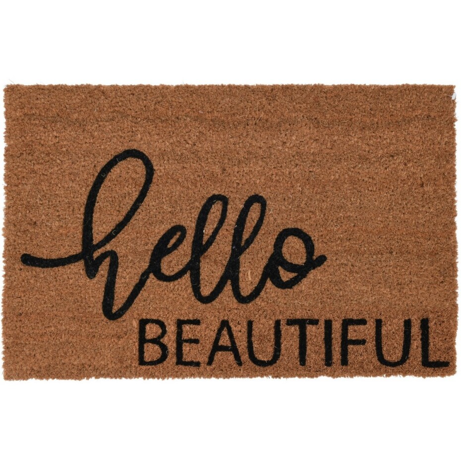 Kokosová rohožka Hello beautiful, 39 x 59 cm - main (0)