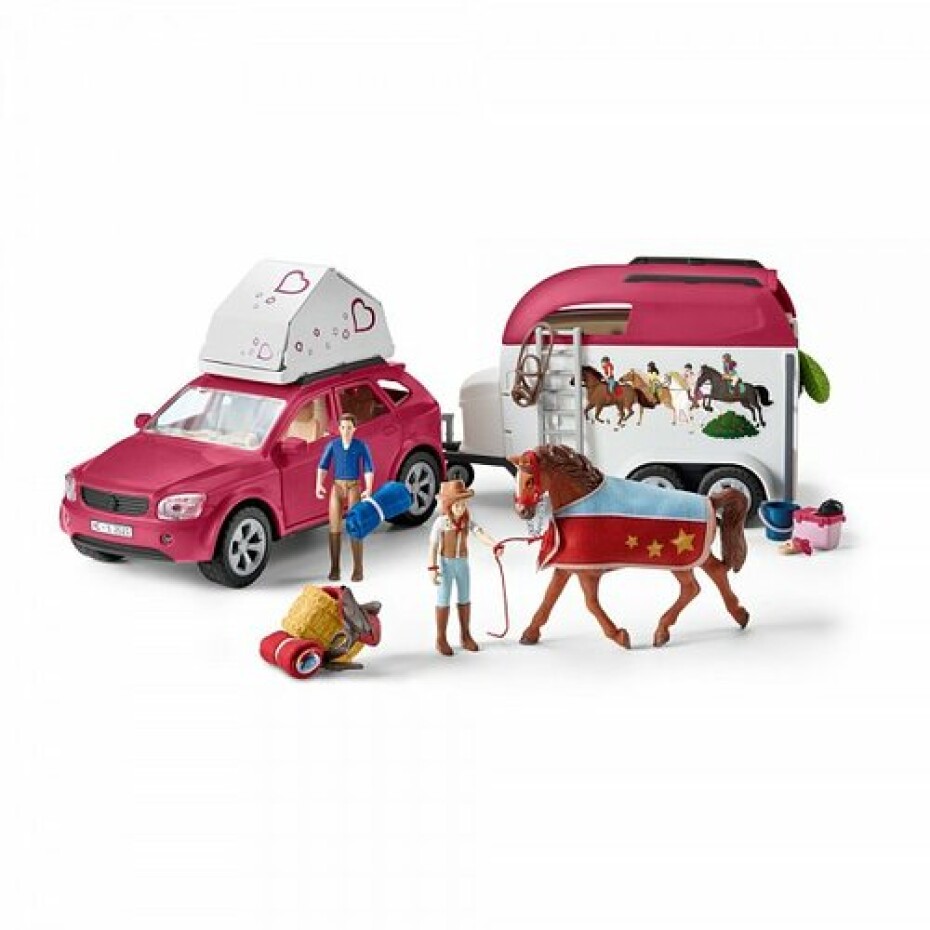 Schleich 42535 Dobrodružné auto s přívěsem a koněm - main (0)