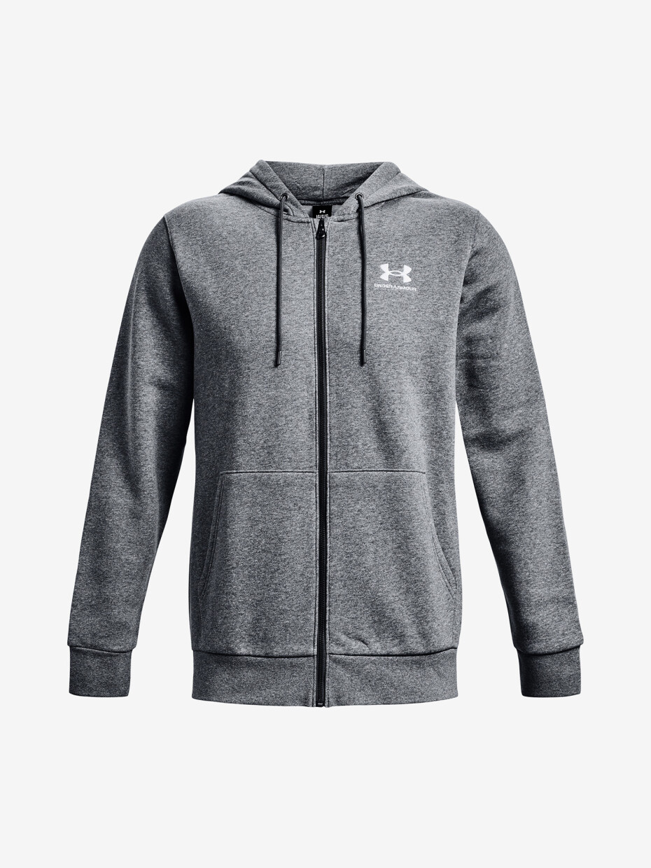 Pánská mikina Under Armour  Essential Fleece FZ Hood-GRY S - main (4)