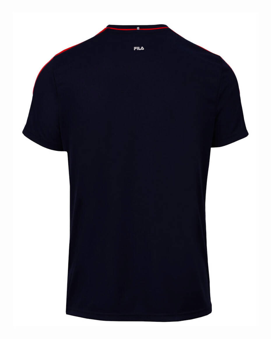 Pánské tričko Fila  T-Shirt Gabriel White/Navy L - main (1)