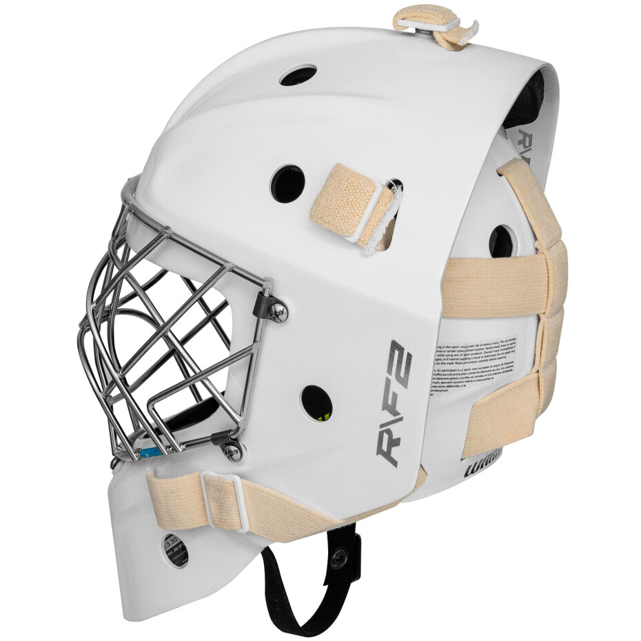 Brankářská hokejová maska Warrior Ritual F2 E+ White Junior - main (2)