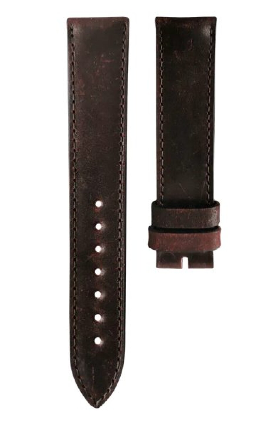 Kožený řemínek Biatec | Bordó Cordovan - 20 mm - Bez spony - main (2)