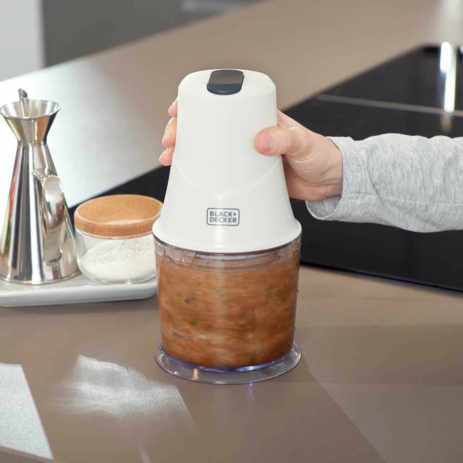 Black+Decker BXCH260E Sekáček potravin, bílá - main (4)