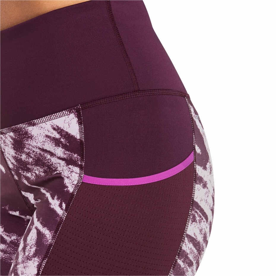 Dámské legíny Puma  Run 5K Graphic High Waist 7/8 Tight Grape Wine S - main (2)