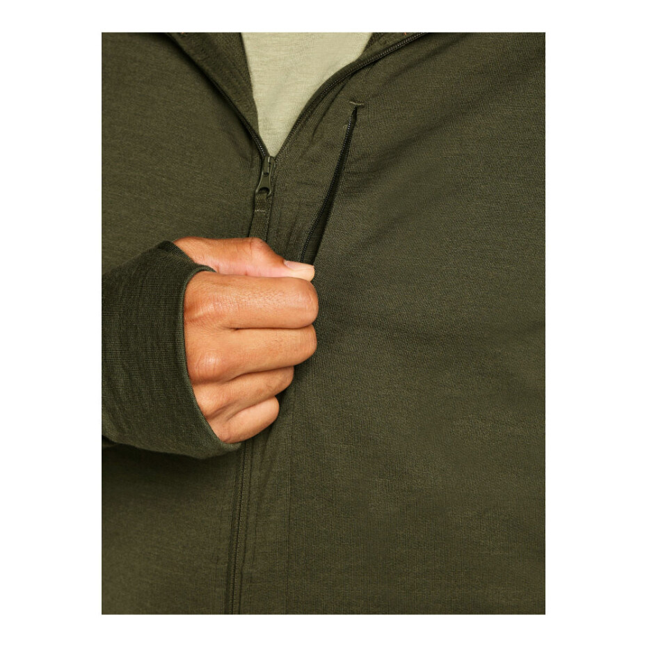Pánská mikina Icebreaker Merino 260 Quantum IV LS Zip Hoodie Loden S - main (5)