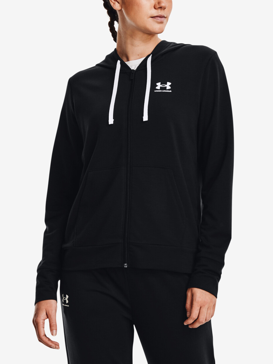 Dámská mikina Under Armour  Rival Terry FZ Hoodie-BLK M - main (0)