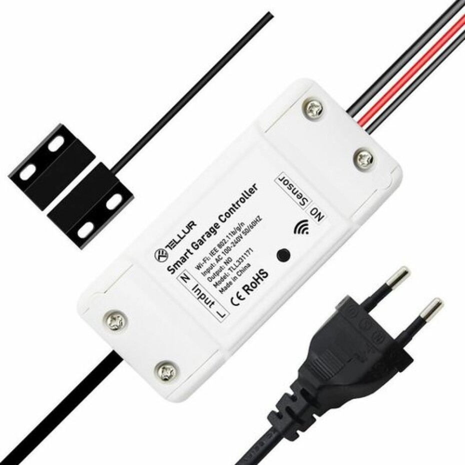 Tellur WiFi Smart sada pro ovládání garážových vrat, bílá - main (1)