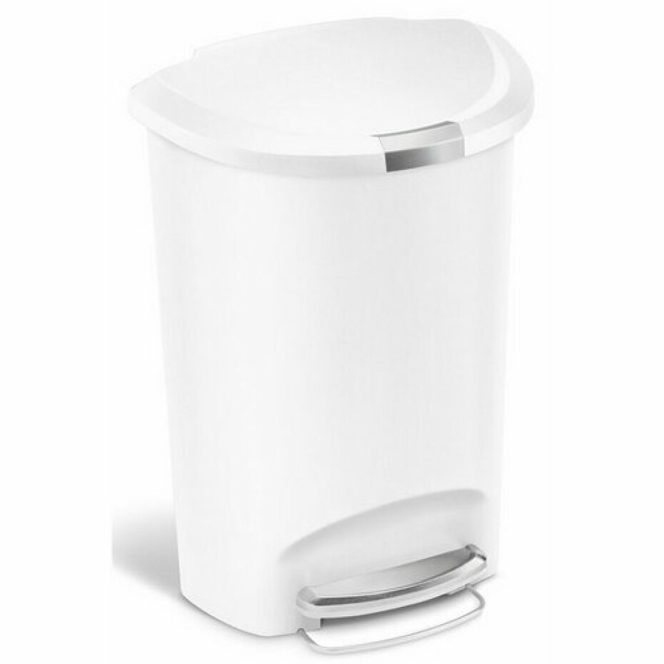 Simplehuman Pedálový odpadkový koš, 50 l, bílá - main (0)